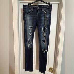 💖👖🌸Vintage collection American eagle ripped style skinny jean jegging